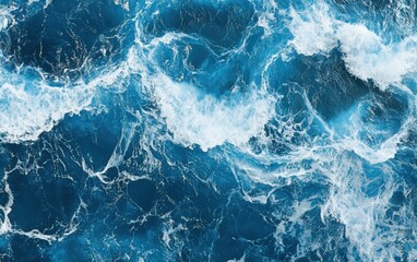 Fototapeta premium Ocean waves water texture. Sea water.