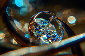 A close up image of a jeweler crafting a ring generative ai