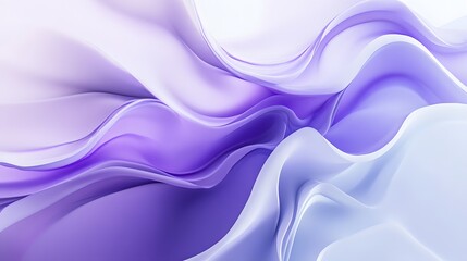 Obraz premium Abstract purple and blue curved shapes, rendered in the style of Cinema 4D with an ethereal aesthetic
