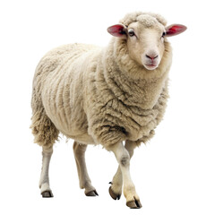 Obraz premium Sheep isolated on white