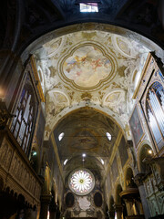 Obraz premium Historic cathedral of Monza, Italy: interior