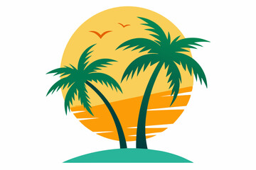 palm tree on the beach