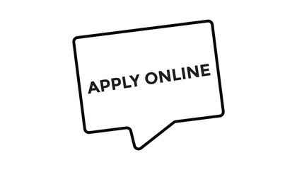 Apply online button web banner templates. Vector Illustration 
