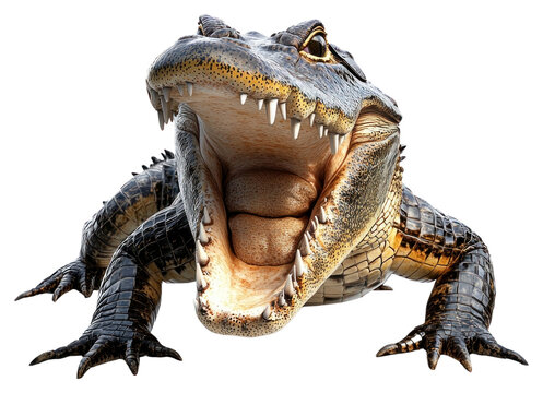 PNG Aligator roaring crocodile alligator reptile.