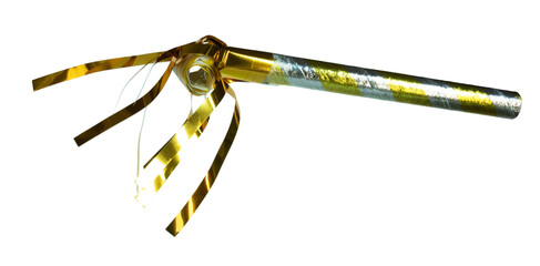 Yellow and silver noise maker