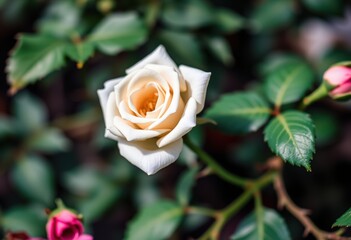 Fototapeta premium yellow rose on a green background