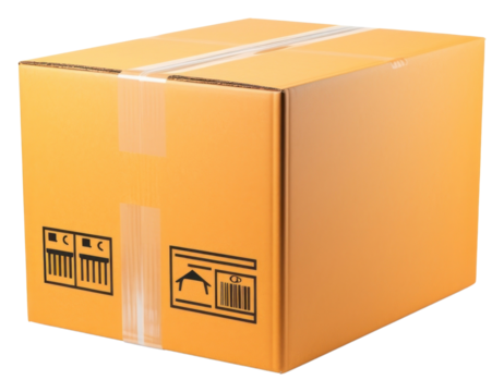 PNG Parcel box cardboard carton white background.