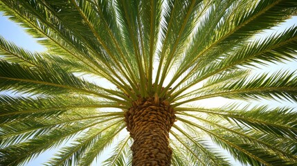 Date palm leaves are distinctive and play a crucial role in the appearance and function of the tree.