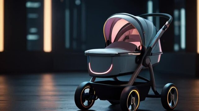 baby carriage on the street