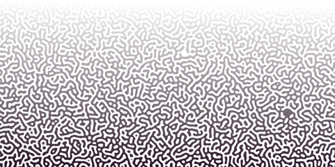 Abstract Reaction-diffusion or Turing pattern natural texture in black and white gradient colour scheme. Linear design with biological shapes. Organic lines in memphis. abstract turing wallpaper.	