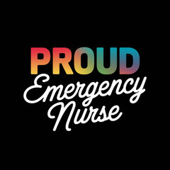Emergency Nurse Squad Colorful Design for Healthcare and Medical Professionals