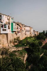 Colorful hillside houses in Villajoyosa, Spain.