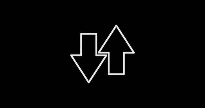 Arrow down and up