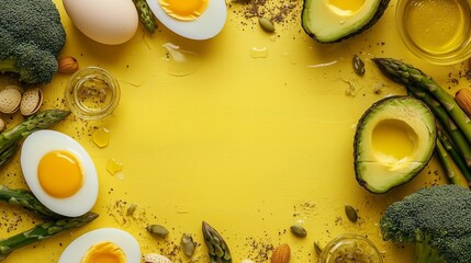 Poster for the National Keto day with space for text