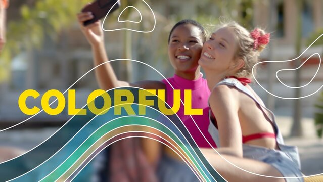 Colorful Wave Transitions