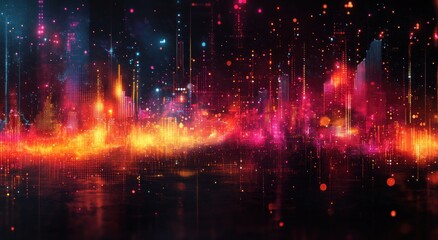 Fototapeta premium Digital Cityscape