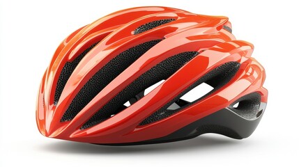 Cycling helmet clipart, element, 3D illustration, realistic, isolated on white background