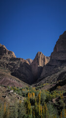 The landscape of Taghia Gorge in Morocco