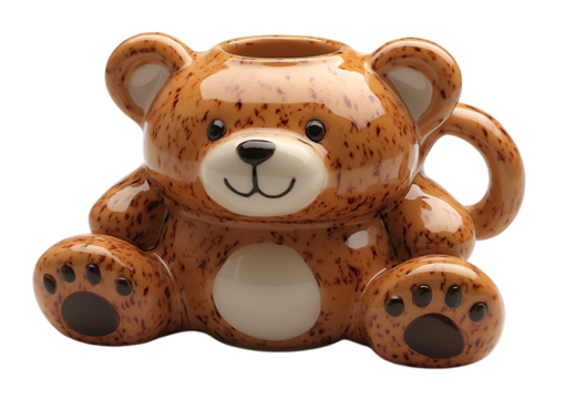 a brown bear shaped object - Powered by Adobe