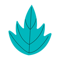 Vector palm leaves isolated on white. Cartoon vector tropical green leaves.