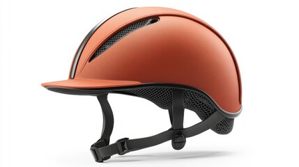 Horse riding helmet clipart, element, 3D illustration, realistic, isolated on white background