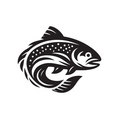 Creative Set Of A Fish Vector Design.
