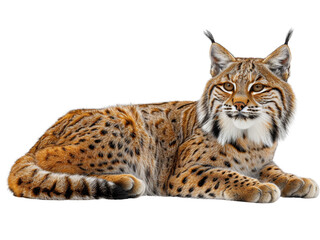 Realistic animal image on transparent background. Ai generated.