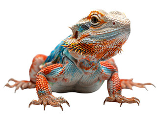 Obraz premium Realistic reptile image on transparent background. Ai generated.