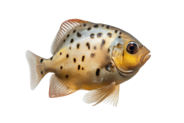Realistic Piranha image with a transparent background. Ai generated.