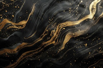 Abstract black and gold background