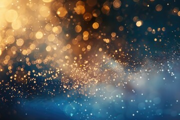 Fototapeta premium Abstract blue and gold background