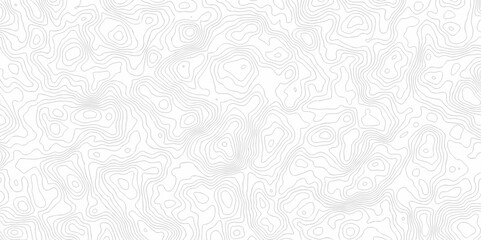 Fototapeta premium Black and white topography contour lines map isolated on white background. The stylized height of the topographic map contour in lines and contours isolated on transparent. topography line map.
