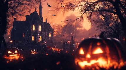 Spooky Zoom backgrounds for a virtual Halloween party.