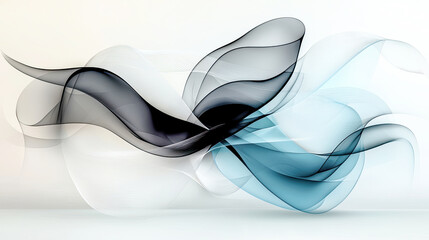 Obraz premium Abstract flow of colors A visually captivating background featuring smooth fluid forms in pastel shades blending seamlessly to create a soft and modern design 