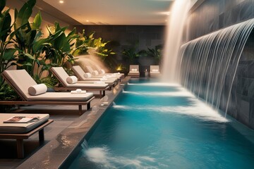 A serene and inviting indoor swimming pool