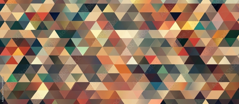 Poster geometric triangle pattern with low polygon style background