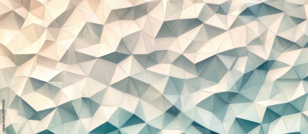 Aufkleber geometric triangle pattern with low polygon style background