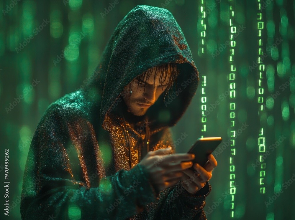 Poster hacker in the digital world