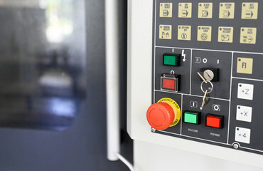 emergency button on the machines