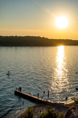 Obraz premium Sonnenuntergang über dem Meer