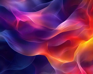 Fototapeta premium Vibrant and smooth fractal texture a digital creation for innovative graphic design projects
