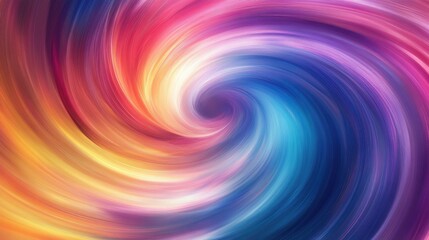 Vibrant rainbow vortex abstraction Luminous futuristic whirl art wallpaper Artistic digital creation in a whimsical style Twisted glowing graphic texture backdrop Blurred motion design