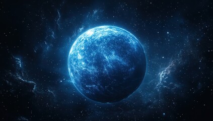 A Blue Planet in Space