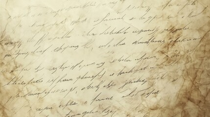 An intricate and beautifully handwritten text showcasing a classic cursive style on aged paper