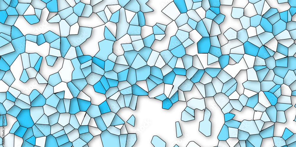 Poster abstract colorful broken stained-glass background with black line. geometric seamless pattern with 3