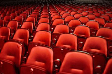 Naklejka premium Venue row seats