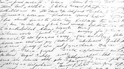 Abstract background handwritten vintage style letter in cursive. Script, calligraphy ink writing