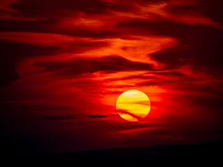 Sonnenuntergang über dem Meer