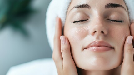 Relaxing spring beauty spa treatment for rejuvenation and wellness