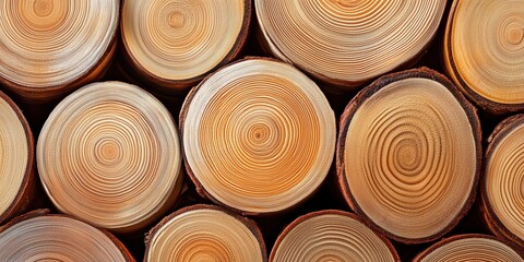 Rustic beauty of tree rings showcasing nature's timeless patterns for sustainable design